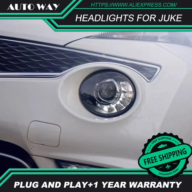 Автомобильный Стайлинг чехол для передней фары nissan juke 2013-2018 светодиодная фара H7