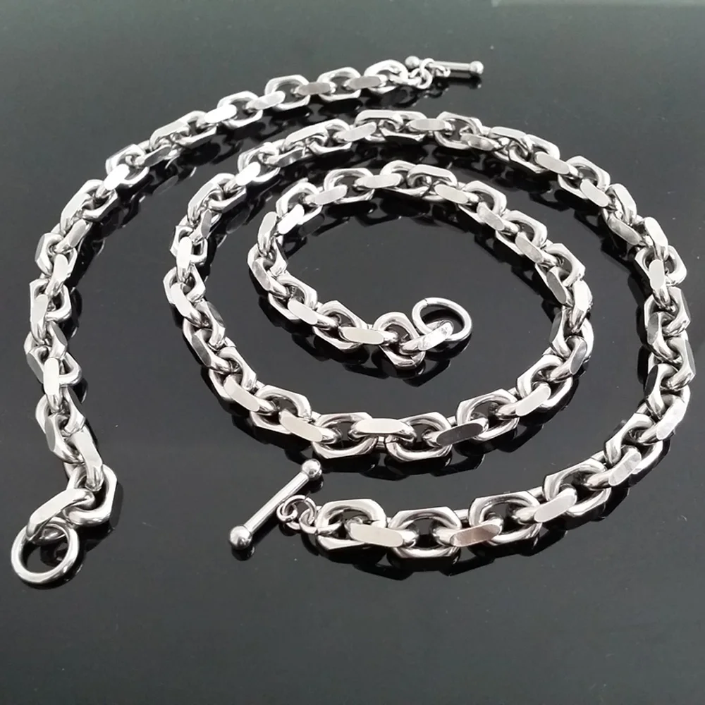 Цепочка Из Нержавеющей Стали 316L для мужчин и женщин комплект из кубинской цепи 8