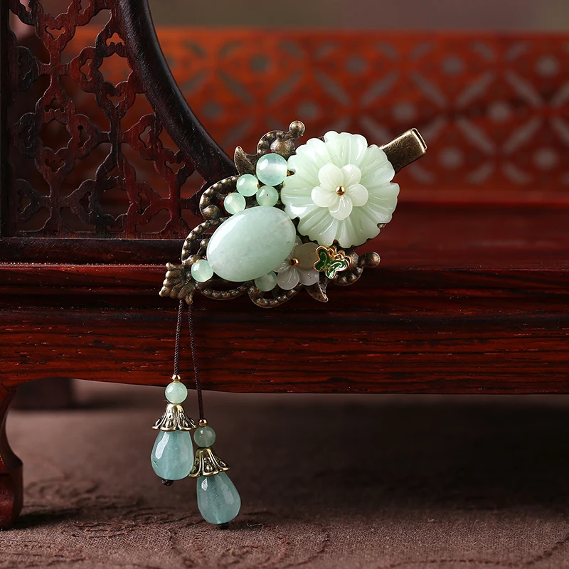 Аксессуары для китайских боевых искусств натуральный Нефритовый камень вышитый