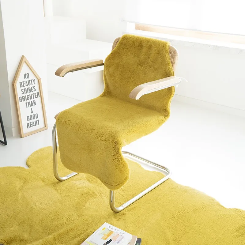 Природные формы в скандинавском стиле искусственный мех кролика украшение дома