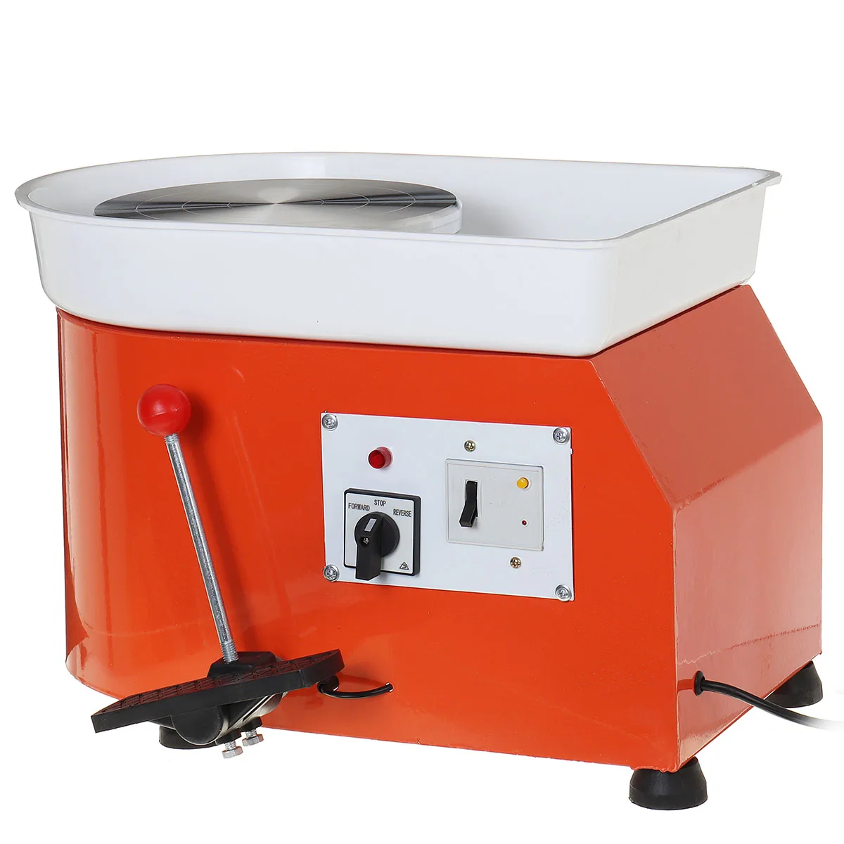 Meigar-Rueda de cer&aacute;mica el&eacute;ctrica para trabajar la arcilla, rueda de cer&aacute;mica de 600W, 220V, 25CM, herramientas de bricolaje para estudiantes-3