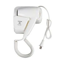 1400 watt wall mount hair dryer dry skin hanging hair dryer blower with 2 speed white for hotel bathroom and home