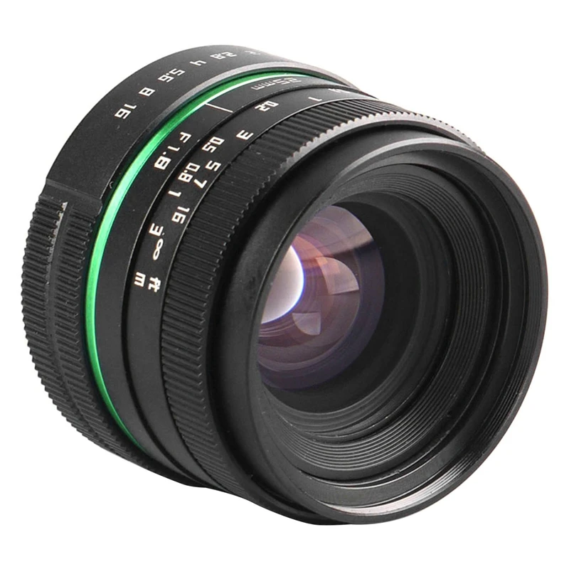 Объектив камеры 25 мм F1.8 APS-C CC ТВ кино объектив + C-FX переходное кольцо для мини