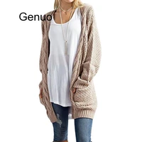 long cardigan women long sleeve knitted sweater cardigan autumn winter womens sweaters jersey mujer invierno