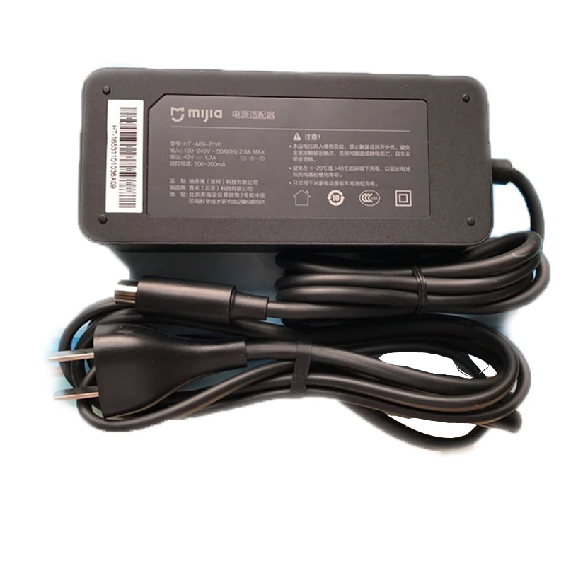 

Зарядное устройство для Xiaom Mijia M365, зарядное устройство для электрического скейтбакорда 42 в 1,7a, вилка стандарта США для Ninebot Scooter ES1 ES2, зарядно...