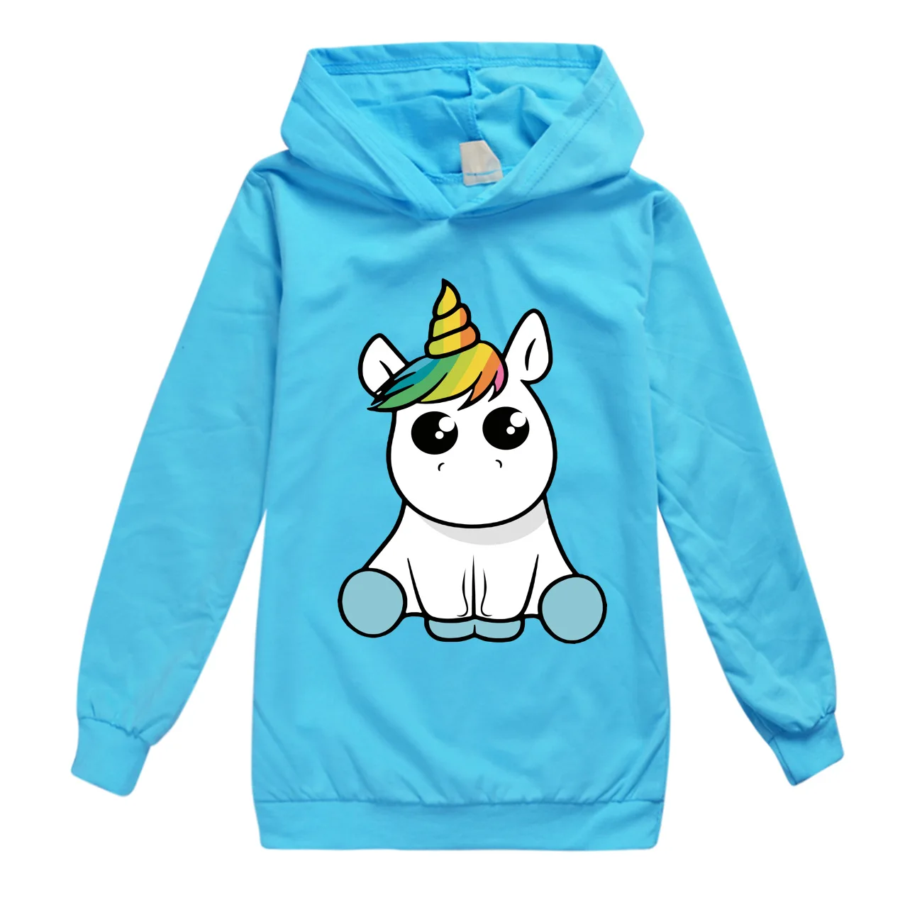 New Lovely Toddler Boys Girls Tops Children Cartoon Unicorn Cotton Hoodies Spring Long Sleeve Sport pullover Sweatshirt For kids