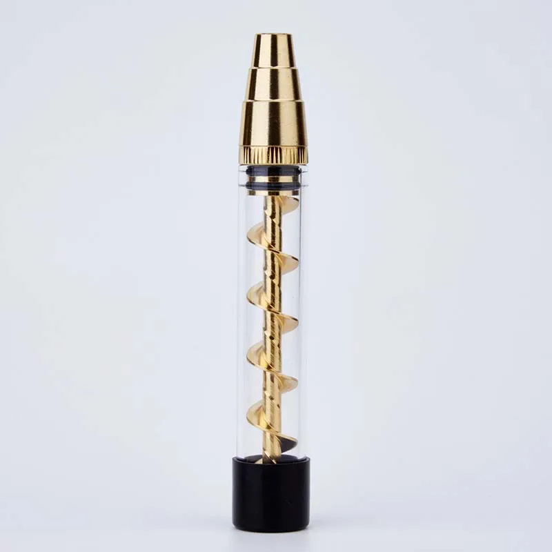 F318-gold Аксессуары для сигарет машинка для скручивания табака Мини Стеклянная трубка аксессуары для курения креативная Мода плоский держатель для табака - Цвет: F318-gold