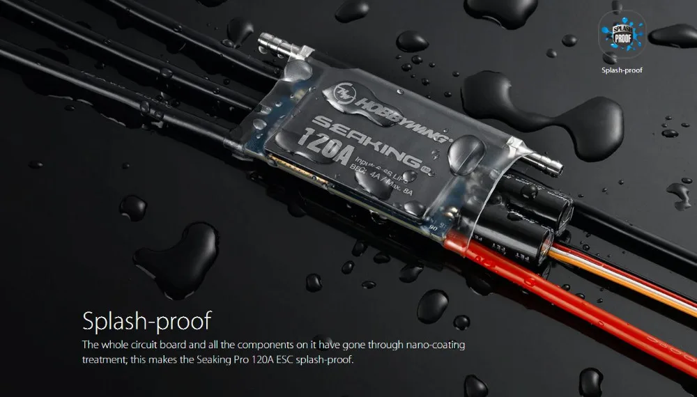 Новинка Hobbywing Seaking Pro 120A водонепроницаемый бесщеточный контроллер скорости ESC для