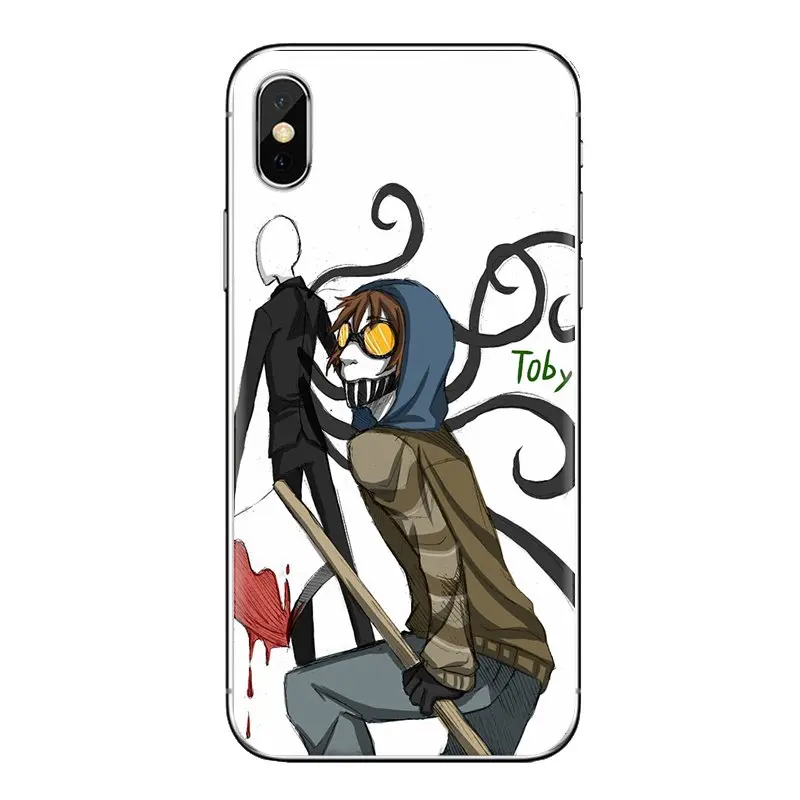 Creepypasta Тикки Тоби x считыватель Мягкая обложка для iPhone XS Max XR X 4 4S 5 5S 5C SE 6 6S 7 8 плюс