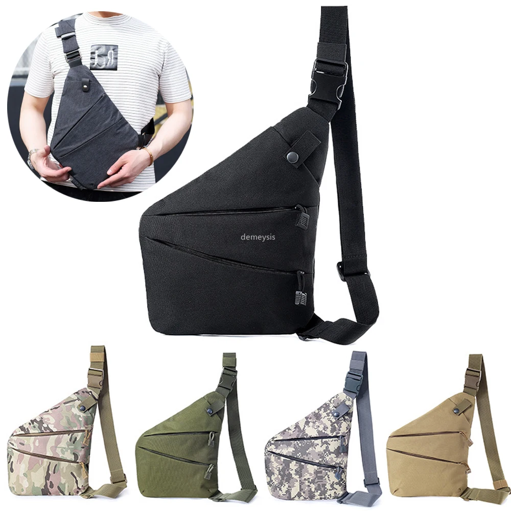 Нагрудная сумка с защитой от кражи для мужчин тактического оружия путешествий