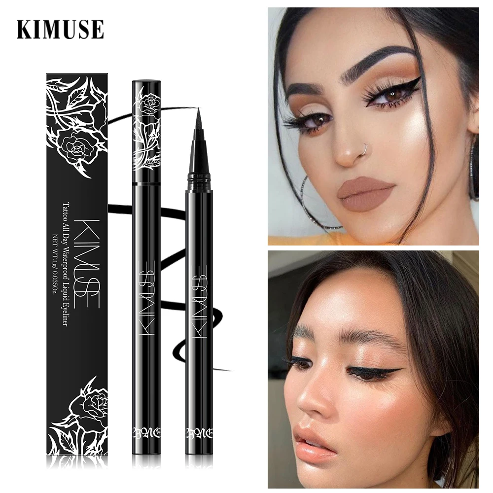 Жидкая подводка для глаз KIMUSE Стойкая карандаш косметика с защитой от пятен