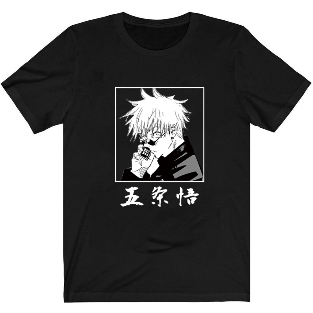 

Anime T-Shirts Men Satoru Gojo Short Tee Shirts Tops