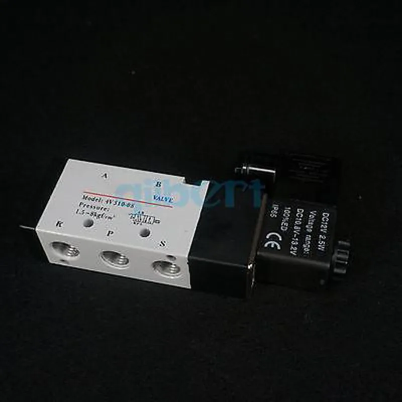 4V310 08 1/4 &quotBSPT 12VDC 24VAC/DC 36VAC 110VAC 220VAC 380VAC 5 портов 2 положения одинарный соленоид
