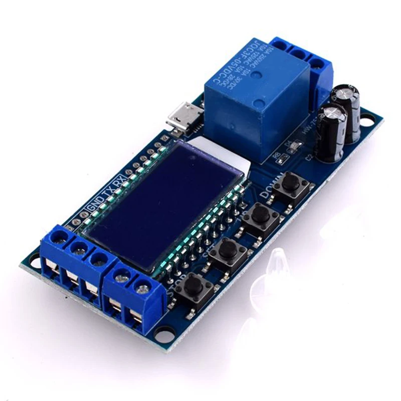 5Pcs Lcd Display Time Delay Relay Module Dc 6-30V Control Multifunction Timer Switch Trigger Cycle Board | Обустройство дома