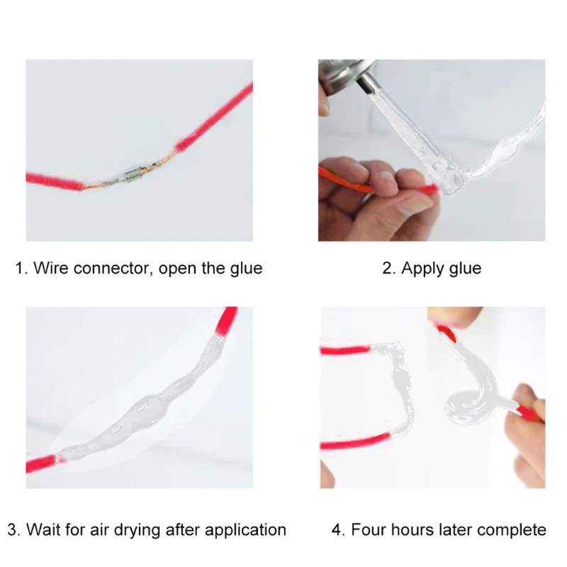 

50ml Liquid Adhesive Sealant Silicone Seal Rubber Glue Multi-Purpose Non-Staining Sealant For Glass Metal Plastic Tiles