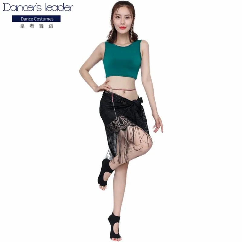

2020 new summer vest skirt suit belly dance practice clothes adult dance performance clothes