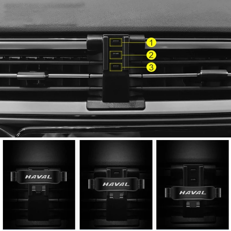 car air outlet mobile phone bracket decoration central control bracket navigation station for haval jolion 2021 interior parts free global shipping
