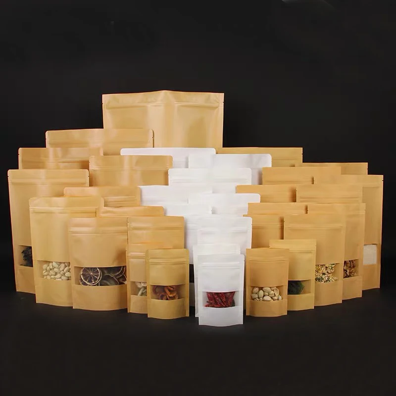 Пакеты из крафт бумаги с застежкой молнией пакеты свадебные сумочки для упаковки