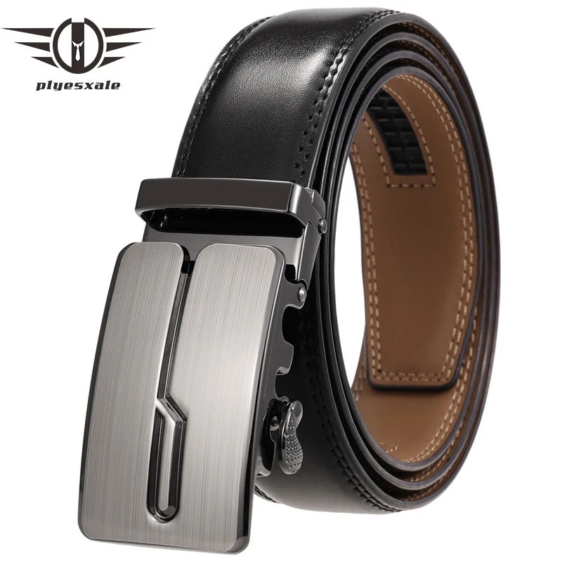 

Fashion Men's Business Designer Formal Leather Belts for Men Trouser Automatic Alloy Buckle Belt Luxury Cow Skin Straps B451