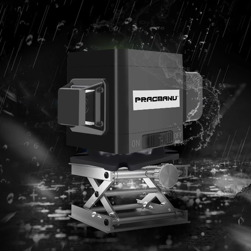 Уровень лазерный PRACMANU самонивелирующийся горизонтальный и вертикальный зеленый