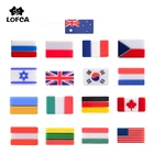 Силиконовые бусины LOFCA, 5 шт.лот, с национальным флагом
