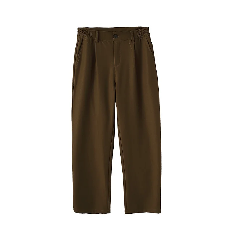 

Fashion simple custom green trousers temperament new hang down a sense of versatile trousers sweeping loose male trousers tide
