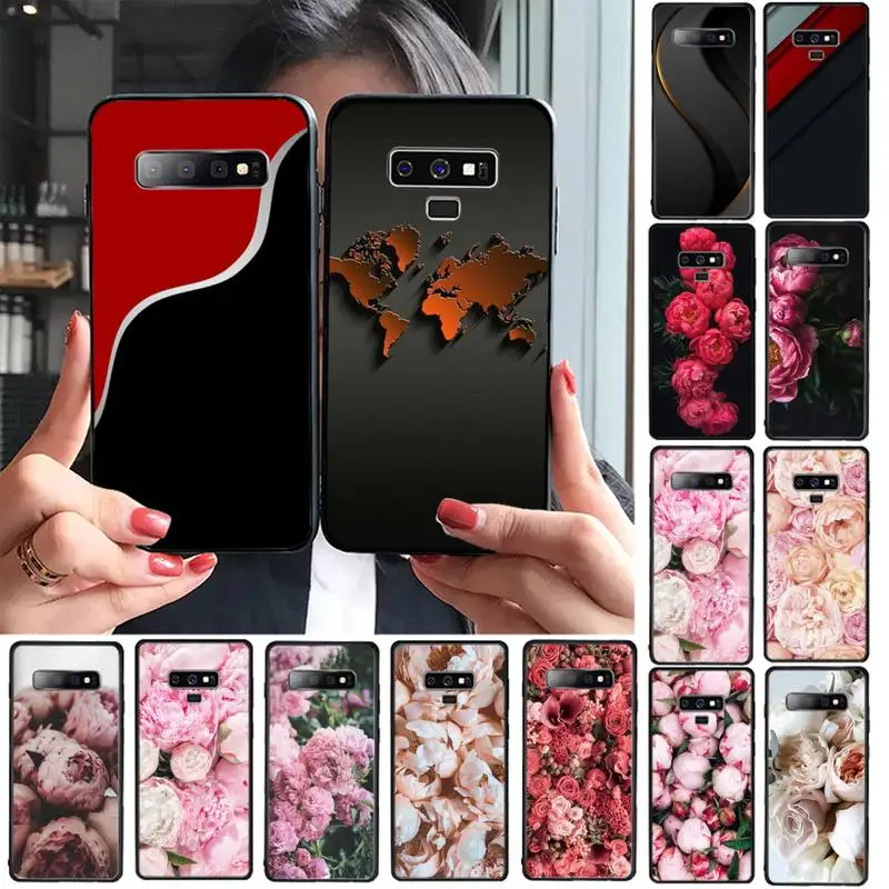 

Pretty pink peonies Phone Cases for iphone 11 12 Samsung A S 51 71 10 21 70 30 20 S Pro max x 5G Soft silicone cover