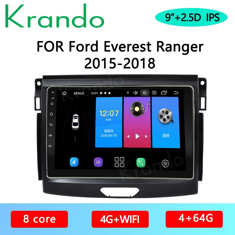 Krando Android 10 0 9 &quotIPS полный сенсорный автомобильный мультимедийный радио для Everest