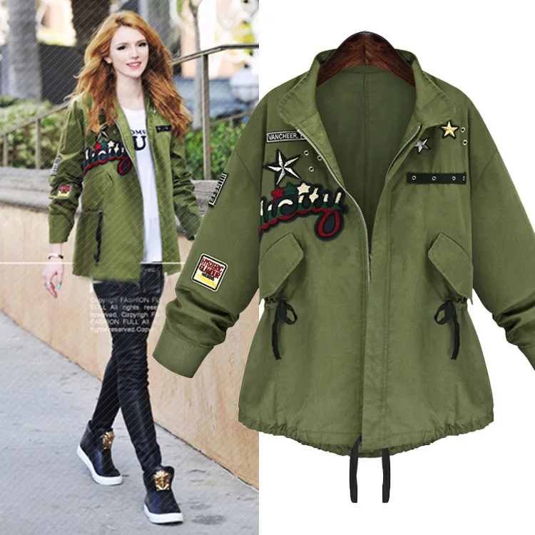 

windbreaker jacket wild loose zipper cardigan jacket Women 2021 autumn new