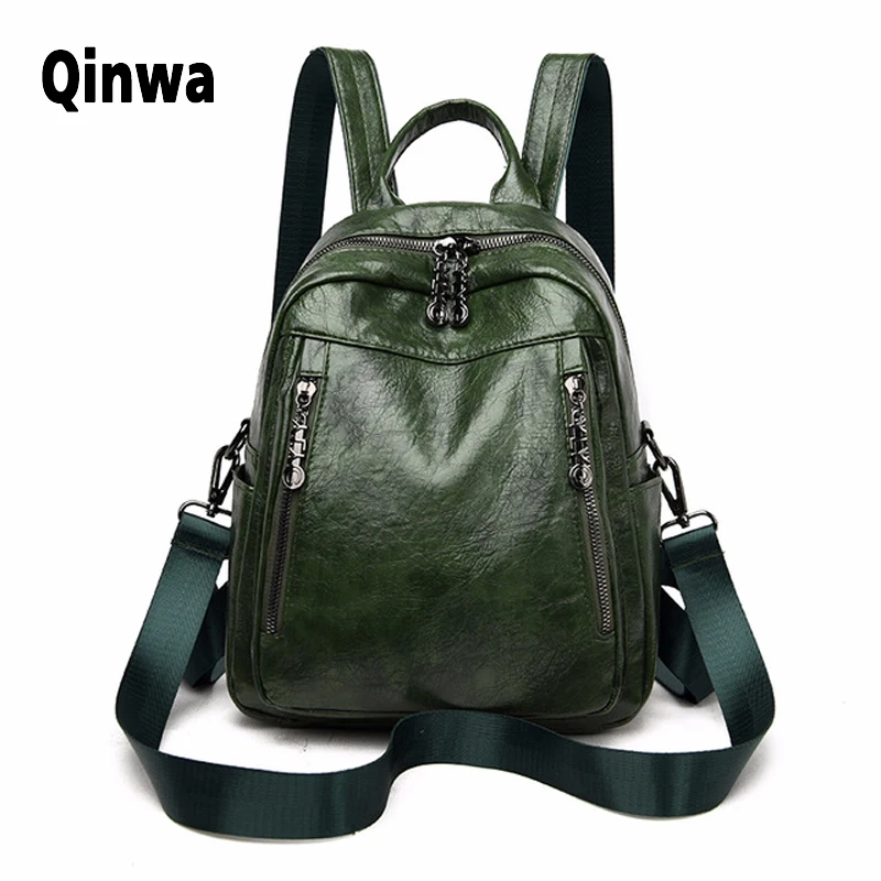 Женские кожаные рюкзаки высокого качества 2020 винтажные в консервативном стиле