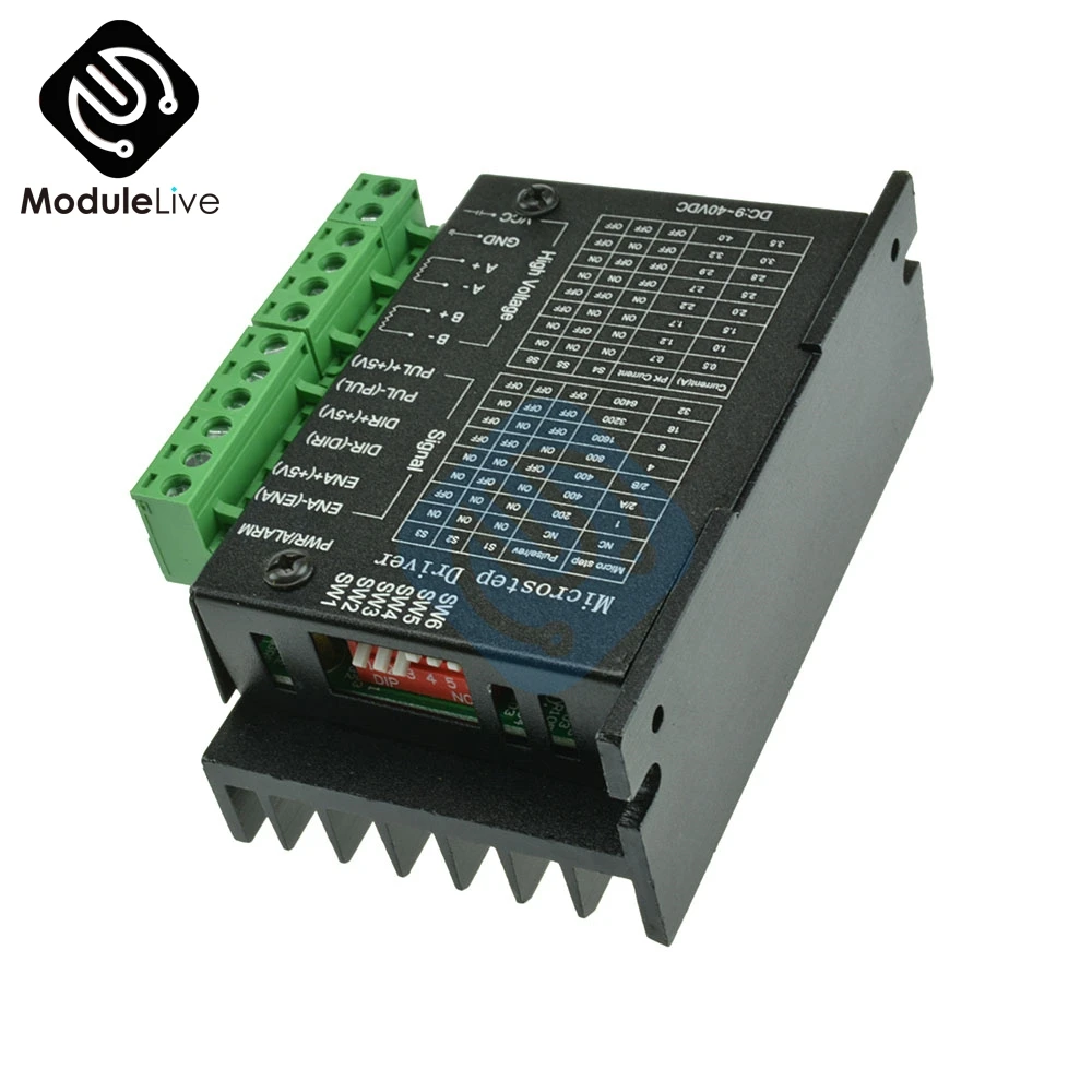 Контроллер шагового двигателя TB6600 4A 9 ~ 42 в TTL 16 микрошаговый ЧПУ 1 ось