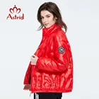 Astrid 2021 весеннее пальто для женщин теплый тонкий хлопок Короткие свободные парка повседневные модные женские туфли высокого качества верхняя одежда тренд куртка ZR-3019