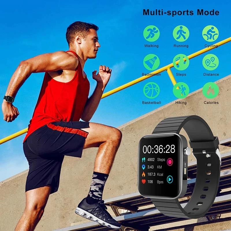 Bluetooth smart watch men women pedometer sport bracelet fitness monitor body temperature ECG PPG smartwatch android 2021 | Электроника