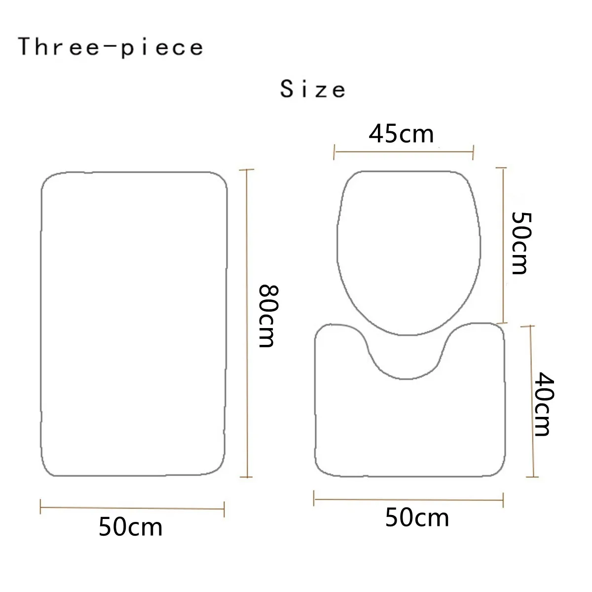 toilet seat cover carpet plush toilet 3pcs set non slip bathroom absorbent set bath rugs toilet cover bathroom accessories set free global shipping