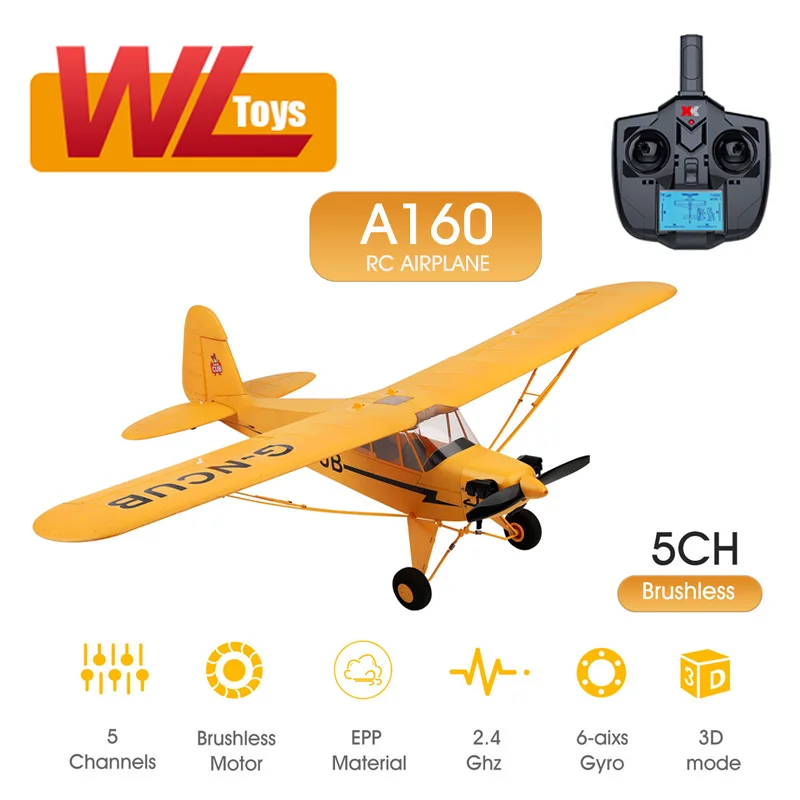 WLtoys XK A160 J радиоуправляемый самолет 5CH пульт дистанционного управления 3D/6G 1406