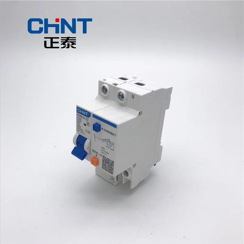CHNT миниатюрный выключатель утечки DZ47LE Тип C 1P + N 6A 10A 16A 20A 25A 32A бытовой воздушный