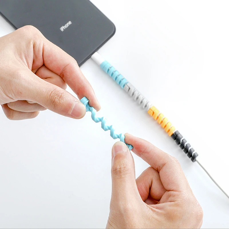 2Pcs Charging Cable Protector Saver Cover For Apple iPhone USB Charger Cord Adorable Protective Sleeve Phones | Электроника
