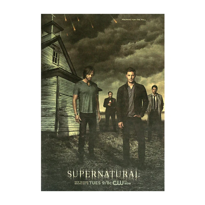 

Supernatural Season TV Drama Poster Home Decoration Painting Wall Sticker Room Picture Paper Painting 50.5x35cm