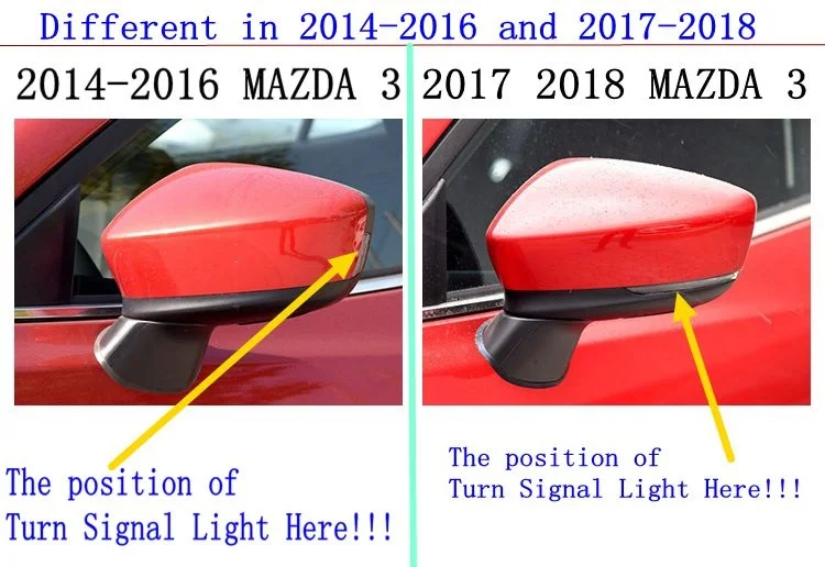 Боковое зеркало заднего вида крышка отделка зеркальный корпус для MAZDA 3 2014 2015 2016 AP