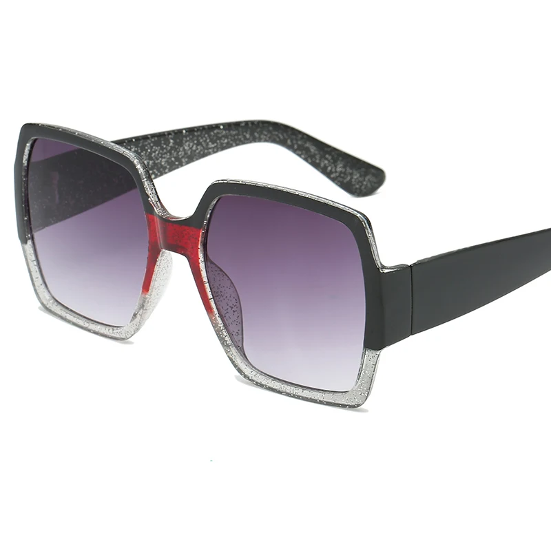 Модные солнцезащитные очки Брендовые женские 2018 квадратные леопардовые большие