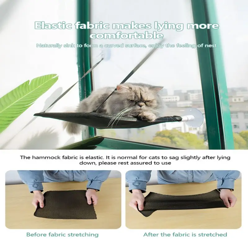 

Pet Cat Window Hanging Hammock Pet Hammock Soft Pet Shelf Seat Beds Supplies Sunny Seat Window Mount Cats Mat Shelf Seat Bed