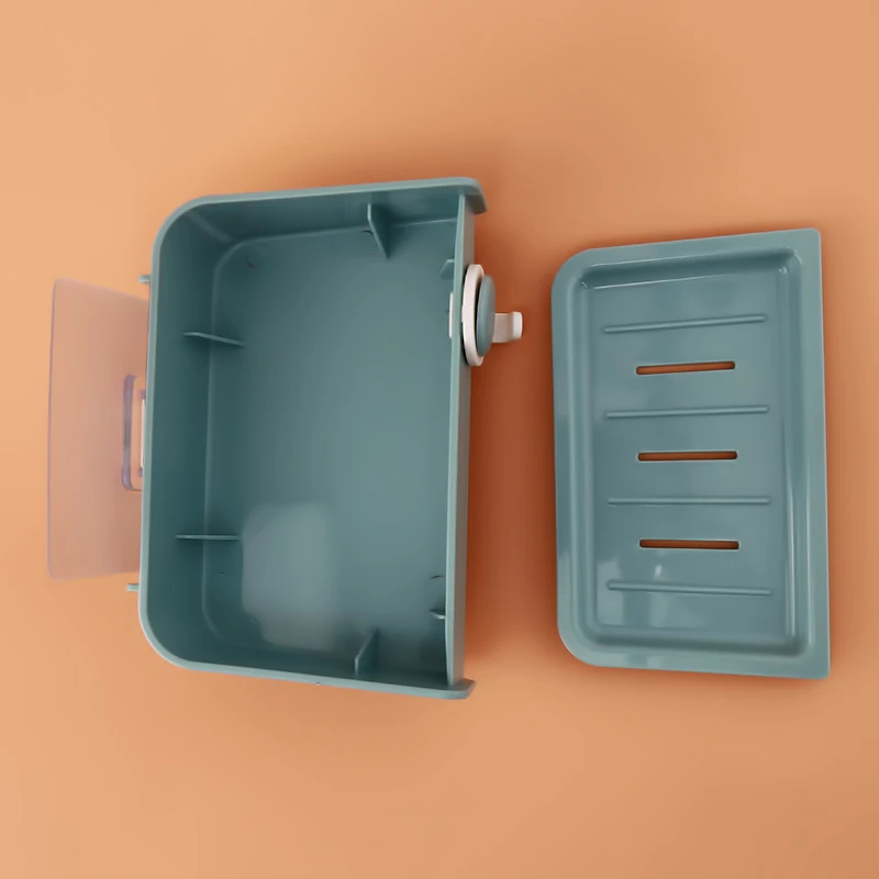 Мыльница без дырочек двухслойная мыльница ванная комната монтируемая сливная