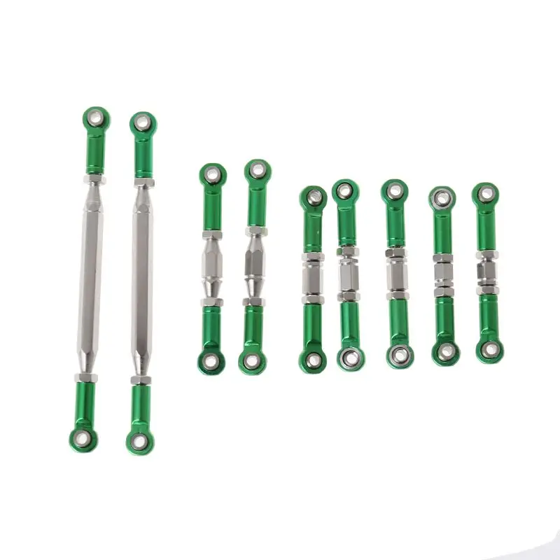 

9Pcs Adjustable Metal Pull Rod for 1:12 WLtoys 12428 FY-03 RC Car