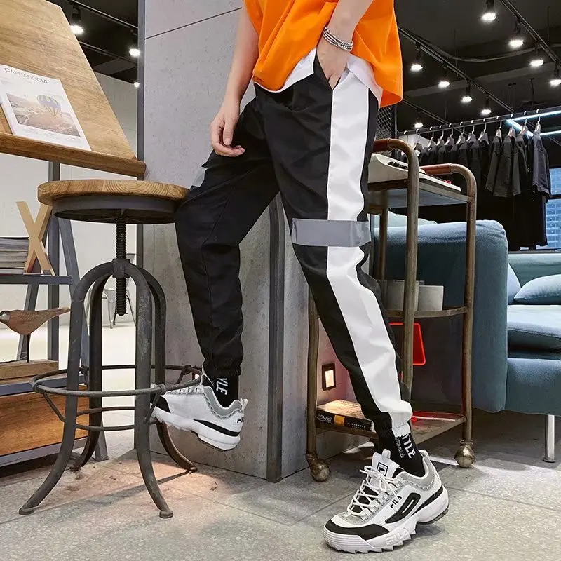 2019 мужские свободные штаны для бега в стиле хип-хоп шаровары мужская спортивная