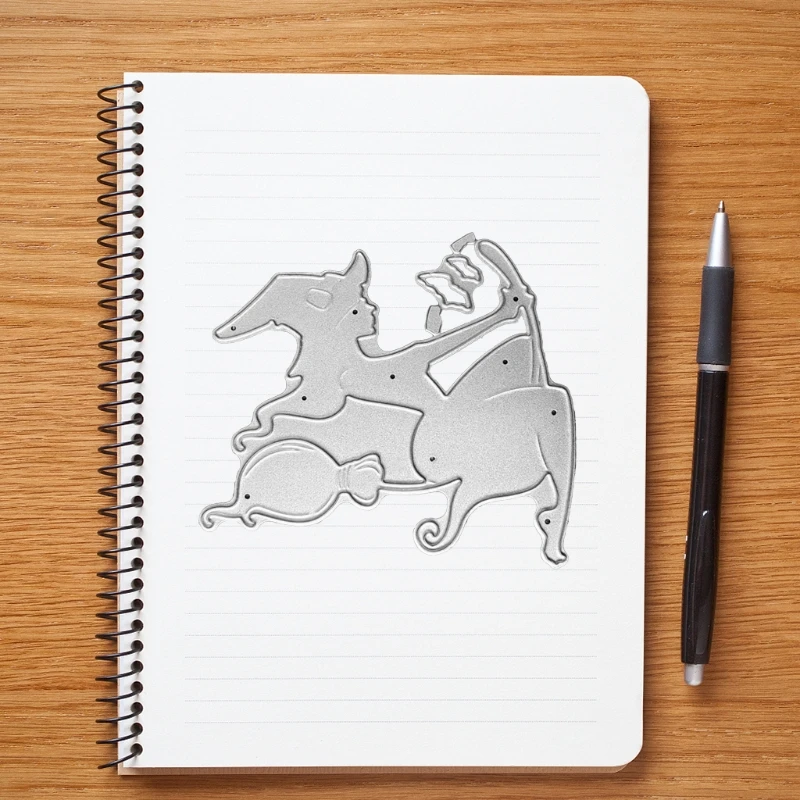 

Halloween Witch Broomstick Metal Cutting Dies Stencil Scrapbooking DIY Album Stamp Paper Card Mold Embossing Decoration LXAC