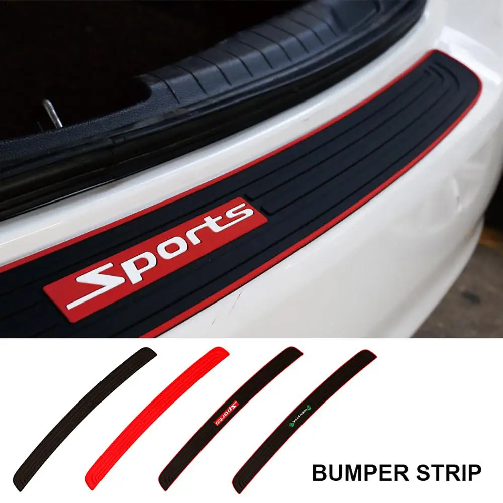 Car Trunk Protective Strip Bumper Anti-collision Anti-slip Tail Door Trim Threshold Rear Guard Plate Protection Stickers | Автомобили и
