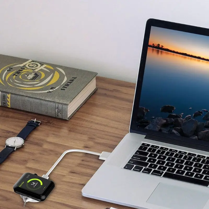 Портативный брелок микро USB вход магнитное Беспроводное зарядное устройство Pad