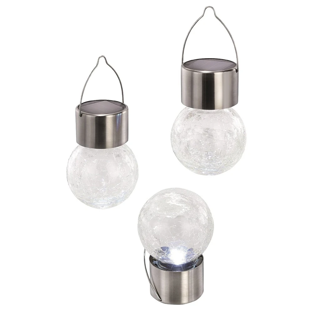 Светодиодная лампа Chiclits со стеклянными шариками на солнечной батарее подвесной