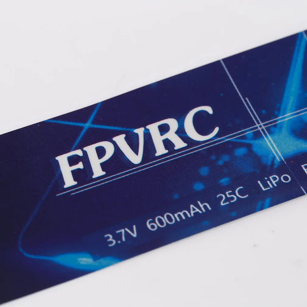 

3.7V 600mAh 26C battery label 125 * 23 blue