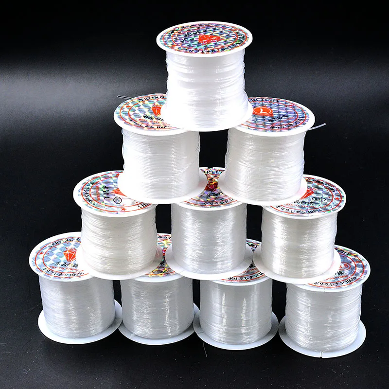 

New 0.2mm-0.8mm Strong Non-Stretch Fish Line Wire Nylon String Cord Thread Rope Beading Beads For Jewelry Making